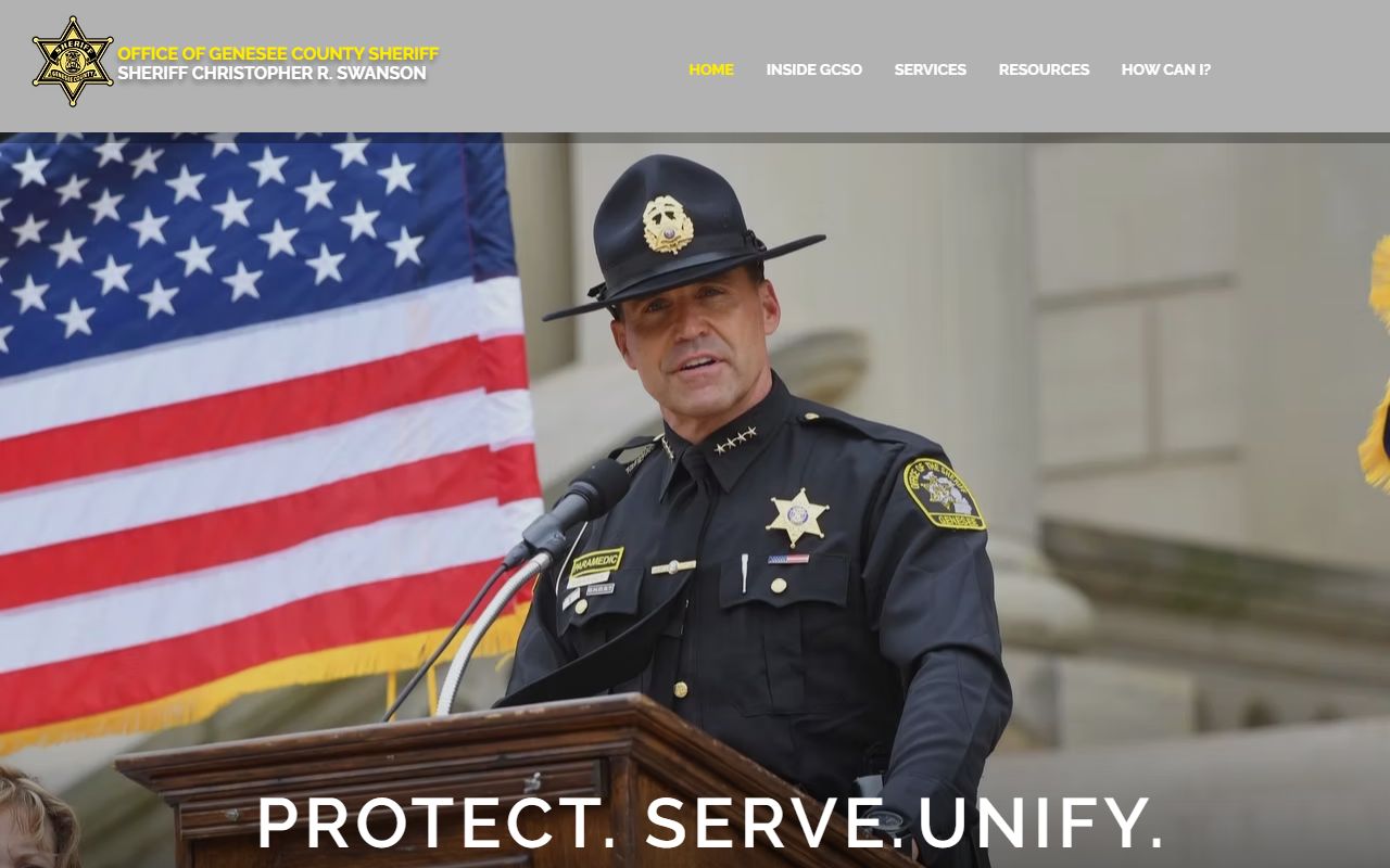 Genesee County Sheriff website for recent bookings search